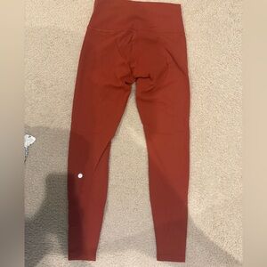 Lululemon Rust Red Leggings